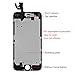 Full Screen Replacement for iPhone 6 LCD with Front Camera + Ear Speaker + Facing Proximity Sensor + Repair Tools (iPhone 6 Black)