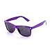 SCLM Wayfarer 80's Style Sunglasses 10 Bulk Pack Lot Neon Color Party Glasses (Purple 10 Pack)