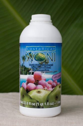 100% Pure Costa Rica Noni Juice with Grape - 1 Liter