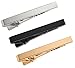 3 Pc Mens Tie Bar Pinch Clip Set for Regular Ties 2.1 Inch, Silver-Tone, Black, Gold-tone