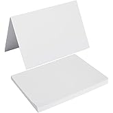 50 Pack Blank Cards Folded Cardstock Thank You Blank Greeting Cards for Invitations, Wedding, Greeting Cards, All Occasion DIY, 3x5 Folded Cards White