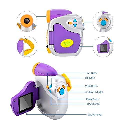 CamKing Video Camera Camcorder for Kids Kids Digital Camera, 1080P Full HD Digital Video Camcorder Gift for Boys and Girls 5MP with Battery