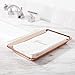 mDesign Metal Storage Organizer Tray for Bathroom Vanity Countertops, Closets, Dressers - Holder for Watches, Earrings, Makeup Brushes, Reading Glasses, Perfume, Guest Hand Towels - Rose Gold