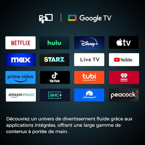 FPD 32 Inch Smart TV - (81 cm) Google TV with Google Play, Google Cast, 720p HD Television, HDR 10, Dolby Audio, Voice Remote, Live TV Streaming