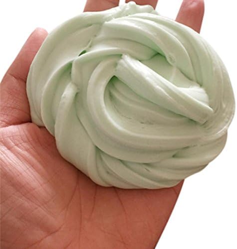 MaiKaili Fluffy Floam Slime Scented Stress Relief No Borax Kids Toy Sludge Toy (green)