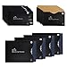 Sariok 16 RFID Blocking Sleeves, 12 Credit Card Holders & 4 Passport Protectors Anti Theft Identity Protection Smart Premium Sleeve for Men Women Wallet Purse