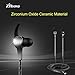 ZINSOKO Type-C Earbuds Ceramic Corded Earphones with CLDA Hi-Fi Stereo Sound, Ergonomic In-Ear Design, Passive Noise-Isolation for Smartphones, Tablets, Notebooks (Black)