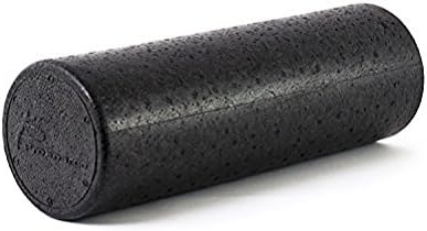 ProSource High Density Extra Firm Foam Roller for Muscle Massage and Core Exercises 36”x6”/18”x 6”/12”x6” Black
