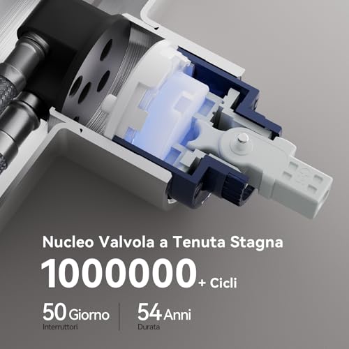 CECIPA Kitchen Sink Tap, Kitchen Mixer Tap with Pull-Out Shower, Kitchen Tap with Two Types of Water Jet, High Arc Kitchen Sink Mixer, Brushed Stainless Steel