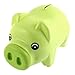 Ookamiwolf Cute Pig Money Box Piggy Bank for Kid's Birthday Gift,Green-Develop a Good Habbit of Saving Money