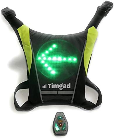 Gilet Clignotant LED de sécurité réfléchissant très Lumineux pour Le vélo, Trottinette électrique, Deux Roues, Hoverboard, gyro-Roue, Jogging, Running, Roller, Skate, Course à Pied, Marche à Pied