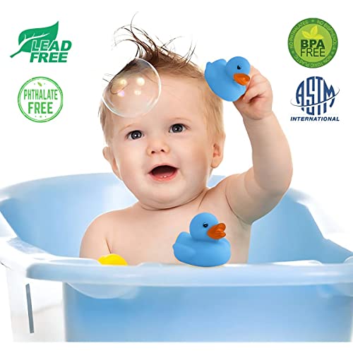 36 Pieces Classic Rubber Duck Bath Toys No Holes Floating Duckies for