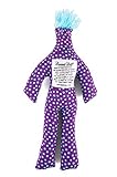 Dammit Doll - Classic Dammit Doll - Petit Personnage - Baby Blue Dots, Blue Hair - Stress Relief, Gag Gift
