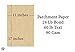 Aged Stationery Parchment Paper | 24 Lb Bond / 60 lb Text / 90 GSM Paper | 50 Sheets Per Pack | 11” x 17” Inches