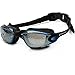Actorstion Mirrored Swim Goggles Soft and Comfortable - Anti-Fog UV Protection, Best Tinted Swimming Goggles with Case - Aqua Sphere, or Ispeed - Adult Men or Women, Premium Quality (Black)