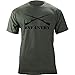 USAMM Army Infantry Branch Insignia Military Veteran T-Shirt (XL, Green)