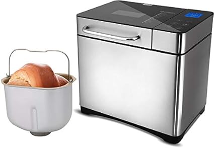 Hopekings Broodbakmachine 19 Programma S Automatische Broodbakmachine Voor Brood Baguette En Yoghurt Antiaanbaklaag Timer Programmeerbaar 15 Uur Display Met Blauwe Achtergrondverlichting Bpa Vrij Fda Certificering Amazon Nl