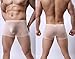 YuKaiChen Mens Silk Underwear Seamless Boxer Briefs Short Leg 6-Pack L/US S