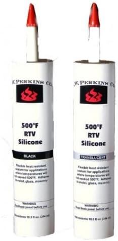 12 Pack 500 Deg F RTV Silicone Squeeze Tube - Black