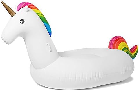Fairy Home Giant Inflatable Unicorn Pool Float 108" - 275cm Outdoor Swimming Pool Large Floatie Lounge For Adults &amp; Kids