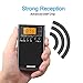 Portable AM/FM Radio - Small Radio with Alarm Clock and Sleep Timer