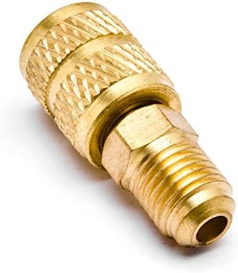 Biltek NPTC-R410-2R Adapter (1/4" Male SAE x 5/16" Female SAE Swivel for R410a Mini Split HVAC System)