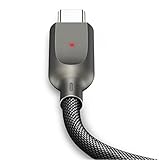 USB Type C Charger Cable, Uciefy Auto Disconnect USB3.0 Type C Fast Charging Cable 4ft Nylon Braided with LED Indicator for Samsung S8/S8+,Nintendo Switch,New Macbook,Google Pixel,Huawei,Oneplus