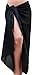 LA LEELA Women's Bikini Sarong Cover up Wraps One Size Solid Black
