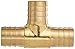 Dixon 179-1212 Brass Hose Splicer Fitting, Tee, 3/4