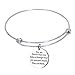 QILMILY Inspirational Bracelets for Women You Are Braver Than You Believe Stronger Smarter Than You Think Stainless Steel Jewelry Adjustable Bangle Bracelets for Women