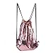 Drawstring Backpack, Doinshop Dancing Gym Sport Bag Travel Fashion Sequins Mermaid Magical Color Changing GymSack (18X14 inch, Gold & Rose Gold)