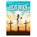 Harbor Bay Home Easter Garden Flag - He Is Risen Cross 12 X 18 Spring Decorative Seasonal Yard Flag
