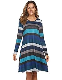 Guteer - Vestido de manga larga para mujer