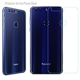 Huawei Honor 8 Tempered Glass Back Protector, SANMIN Anti Scratch Anti-fingerprints High Definition 0.33mm 9H Screen Hardness for Huawei Honor 8