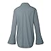 DaySeventh Women Flare Sleeve V Neck Bandage Blouse Casual Tops Elegant Comfort Shirt