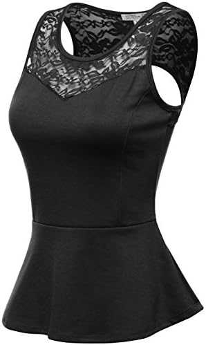 Fifth Parallel Threads Women's Sleeveless Peplum Top