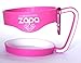 ! Pink handle cup for 30 oz YETI rambler tumbler fits also RTIC SIC and more stainless steel mug anti slip no spills comfort grip holder with a secure travel clip by ZAPA Get your's NOW