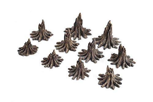 War World Gaming World at War Blasted Tree Stumps x 10 - 28mm WW2 Normandy Wargame Terrain Model Diorama