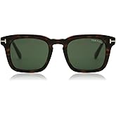 Tom Ford - FT0751 Dark Havana Square Men Sunglasses - 50mm