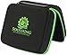 30 Essential Oils Custom Carrying Case for 5ml 10ml and 15ml Bottles from doTerra, Young Living and endless others - The Perfect Hard Shell Exterior Storage Organizer for your Collection (Basil Green)