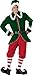 InCharacter Costumes Men's Santa's Elf Costume,, Green/Red, Medium