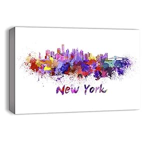 Watercolor Abstract Ink Splash Painting Artwork for Home Framed