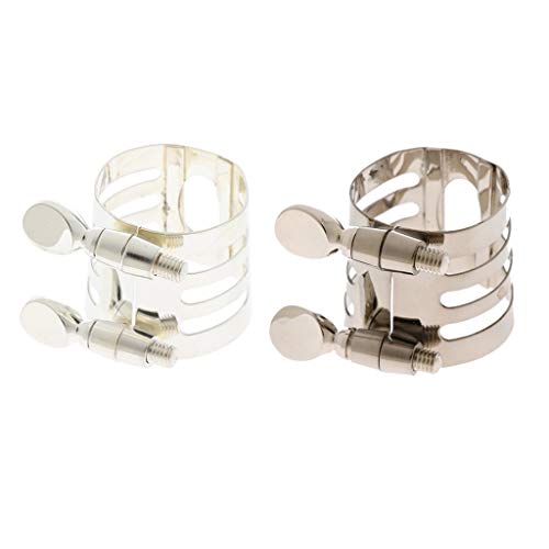 Gold Happy Practical DIY Alto Saxophone Mouthpiece Clip Woodwind Instrument Accessory for Saxophonist Beginners