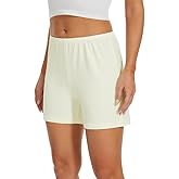 MANCYFIT Pettipants Half Slip for Women Shorts Culotte Split Bloomers Loose Pajama Pants 4" Inseam