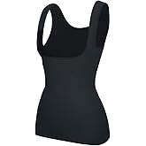EUYZOU Women's Underbust Shapewear Tank Tops - Seamless Tummy Control Compression Camisole Tops Slimming Tank