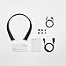 Phiaton BT 150 NC Black Wireless Bluetooth Retractable Headphones – Active Noise Cancelling Bluetooth Headphones with Touch Control Neckband and Wireless Headphone Mic
