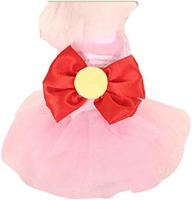 Sheng Xi Dogs for Small Dogs Dog Costume Cat Cloth and Dog Lace Skirt Pink L