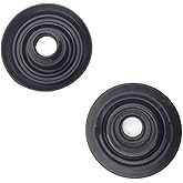80mm Headlight Dust Cover Rubber Seal with 20mm Hole for LED Headlamp | LED Housing Conversion Compatible with Honda, for Toyota,for Kia, for VW, for Nissan, for Hyundai, for Ford, Pack of 2