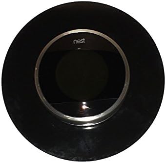 Nest Thermostat wall plate - Black with self adhering back