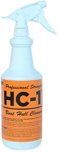 Quest Chemicals ⚓ HC-1 Professional Strength Boat Hull Cleaner And Wash ⚓ Eliminate Algae And Moss With Our Any Position Sprayer